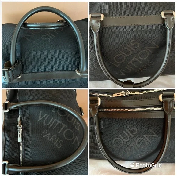 Authentic Louis Vuitton Damier Geant Eole 60 Rolling Duffle Bag + COA - Picture 10 of 15